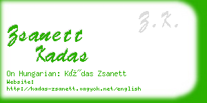 zsanett kadas business card